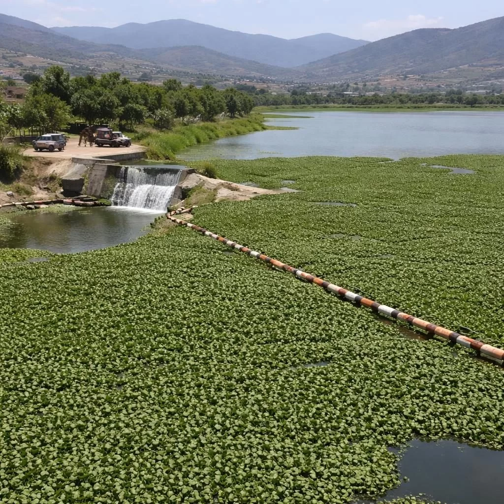 Exigen a presidente municipal de Huajuapan limpiar presa de Yosocuta por plaga de lirio acu&aacute;tico