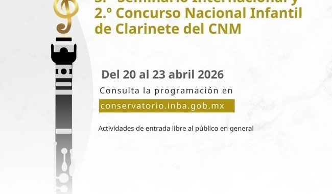 Conservatorio Nacional de Música realiza Seminario y Concurso Nacional Infantil de Clarinete