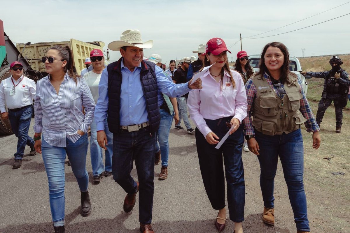 Gobernador David Monreal supervisa rehabilitación de carretera Enrique Estrada-Fresnillo con inversión de 224 mdp