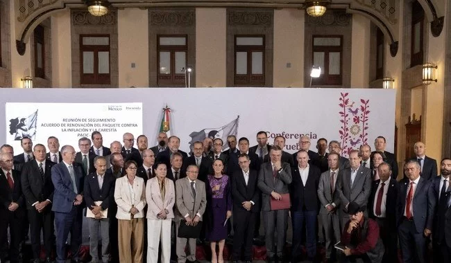 Gobierno de M&eacute;xico y sector privado acuerdan mantener precio de canasta b&aacute;sica Pacic en 910 pesos