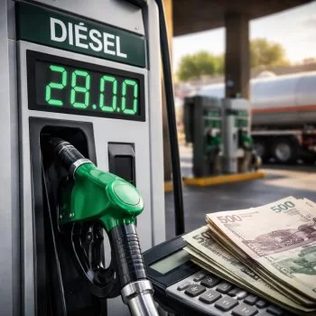 Gobierno fija tope de 28 pesos para el diésel en México ante alza global