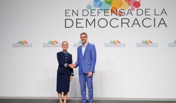 Presidenta Sheinbaum propone en Cumbre de Barcelona destinar 10% del gasto militar mundial a reforestación e invita a México como sede 2027