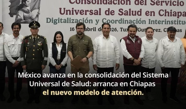 Chiapas implementa Servicio Universal de Salud con expediente clínico electrónico y nueva infraestructura hospitalaria