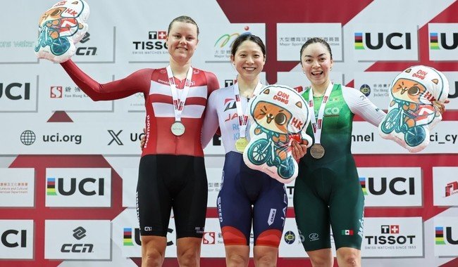Yareli Acevedo Mendoza conquista bronce en ómnium femenil de Copa del Mundo de Pista UCI en Hong Kong