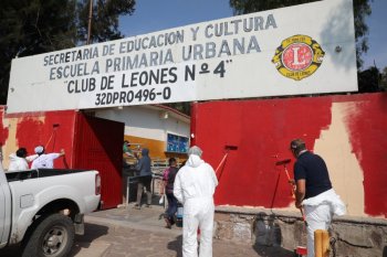 Dignifica Gobierno de Zacatecas escuela primaria Club de Leones en la capital