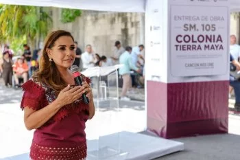 Entregan rehabilitación vial e infraestructura pluvial en Supermanzana 105 de Cancún