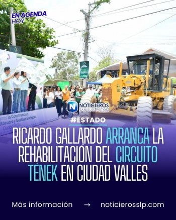Gobernador Gallardo inicia renovación del Circuito Tének y pavimentación en Ciudad Valles