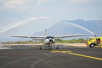 Inauguran nueva ruta aérea entre Ixtepec, Oaxaca y el AIFA