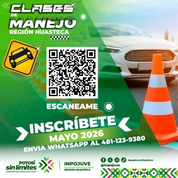 Inpojuve abre inscripciones para curso de conducción responsable en Ciudad Valles