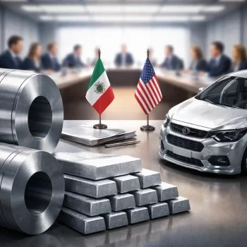 México busca acuerdo con EU sobre acero, aluminio y autos antes de revisión del T-MEC