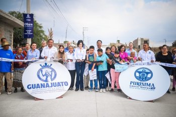 Purísima del Rincón inaugura calle con inversión de más de 2.4 mdp para seguridad