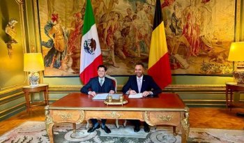 Canciller Velasco fortalece lazos con Bélgica en gira de trabajo por Bruselas