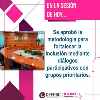 CEEPAC aprueba metodología para inclusión de grupos prioritarios rumbo a 2027