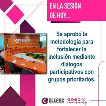 CEEPAC aprueba metodología para inclusión de grupos prioritarios rumbo a 2027