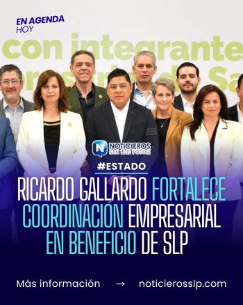 Gobernador Gallardo refrenda respaldo al sector empresarial para impulsar economía potosina