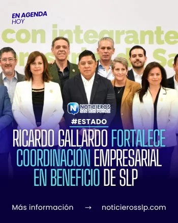 Gobernador Gallardo refrenda respaldo al sector empresarial para impulsar economía potosina