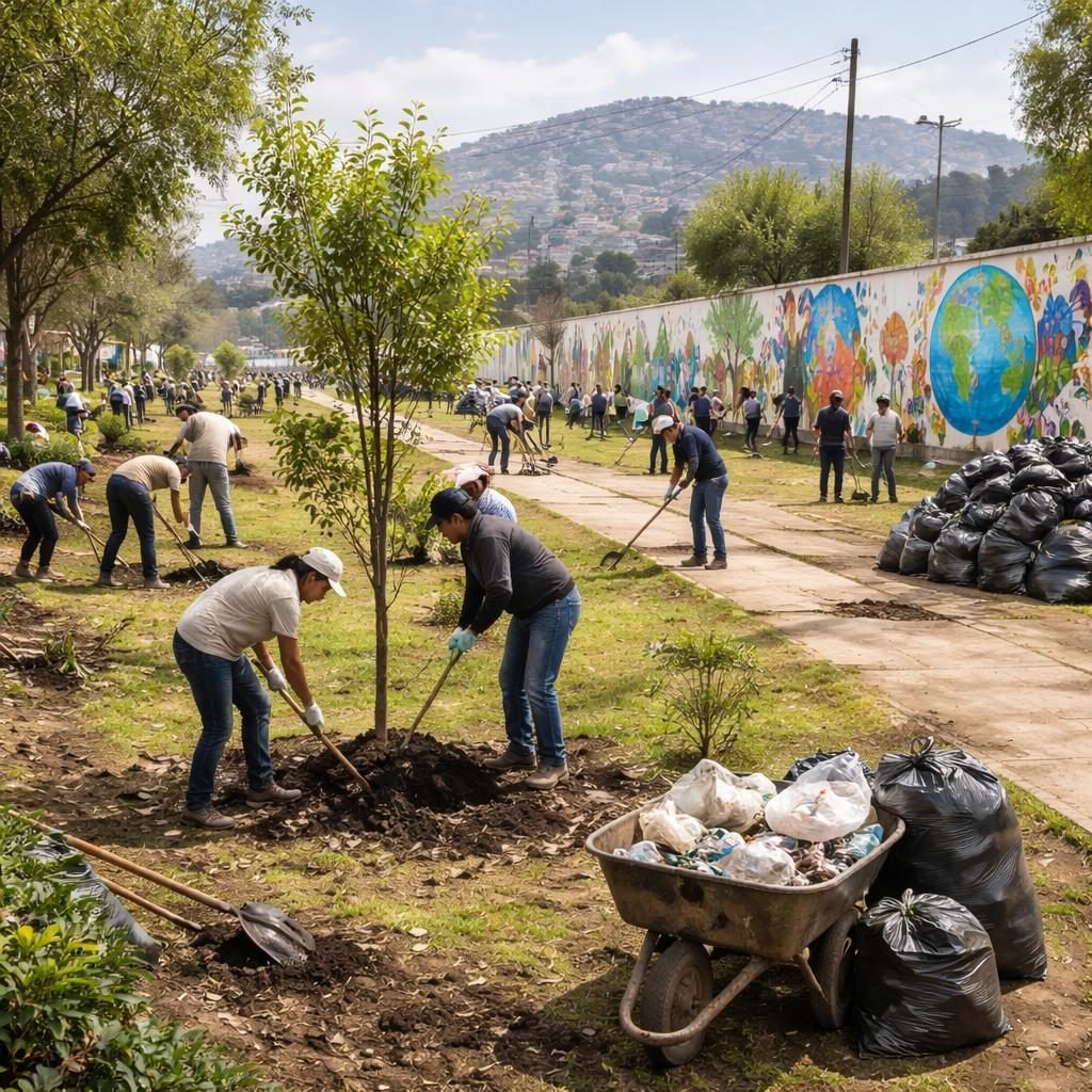 Chimalhuacán se une a la jornada nacional de Tequios por la Tierra