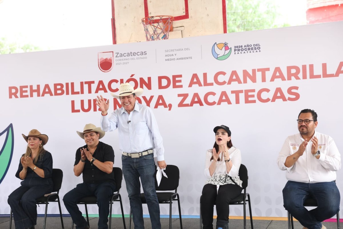 David Monreal invierte 21 mdp en sistema de alcantarillado para Luis Moya