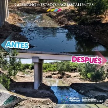 Retiran más de 2,700 toneladas de basura del río San Pedro en Aguascalientes