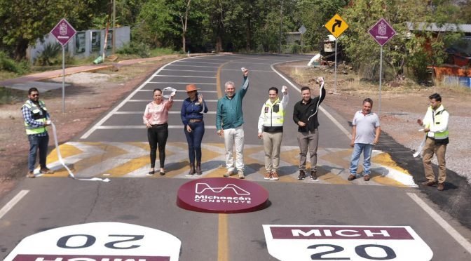 Gobierno de Michoacán inaugura carretera estratégica por 80 mdp en Nuevo Urecho