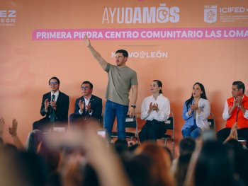 Samuel García coloca primera piedra del Centro Comunitario más grande de Nuevo León en Juárez