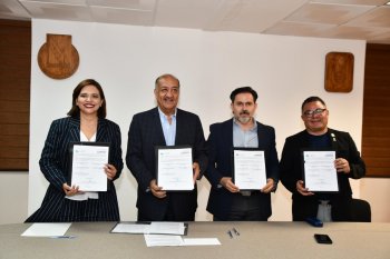 SEECH y UACH firman convenio para mantenimiento de áreas verdes y capacitación
