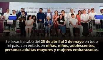 Arranca Semana Nacional de Vacunación 2026 con meta de 1.7 millones de dosis y nueva vacuna VSR