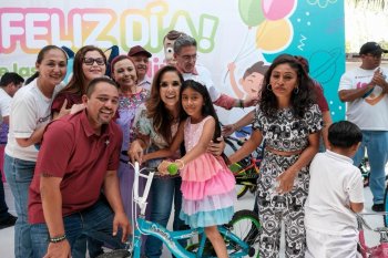 Más de 30 mil niñas y niños de 125 comunidades de Quintana Roo celebran el Día de la Niña y el Niño