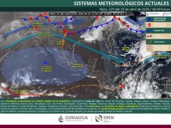 Prevén lluvias y tormentas en Oaxaca; aumentan temperaturas en Costa e Istmo