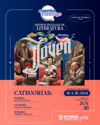 Secretaría de Cultura abre convocatoria para Premios Estatales de Literatura Joven 2026