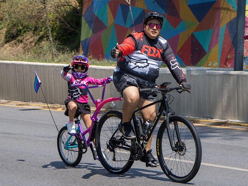 Más de 7 mil personas celebran a las infancias en la Vía Recreativa Metropolitana de Puebla