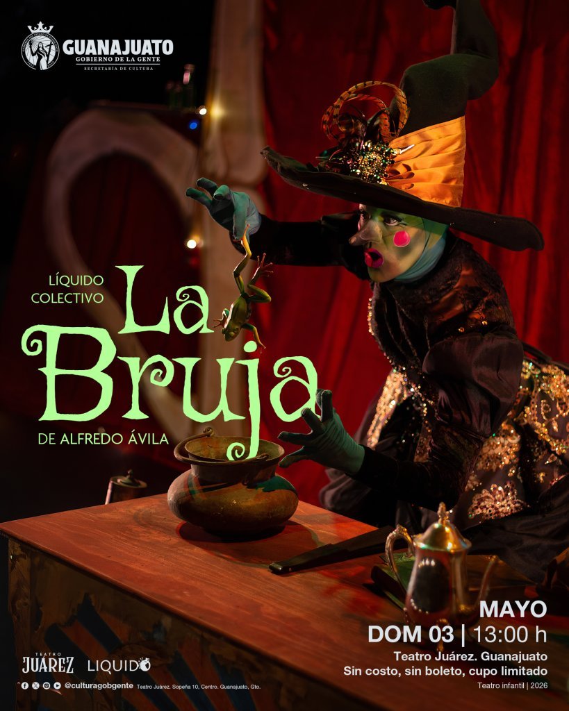 Obra 'La Bruja' llega al Teatro Juárez de Guanajuato para desafiar las apariencias