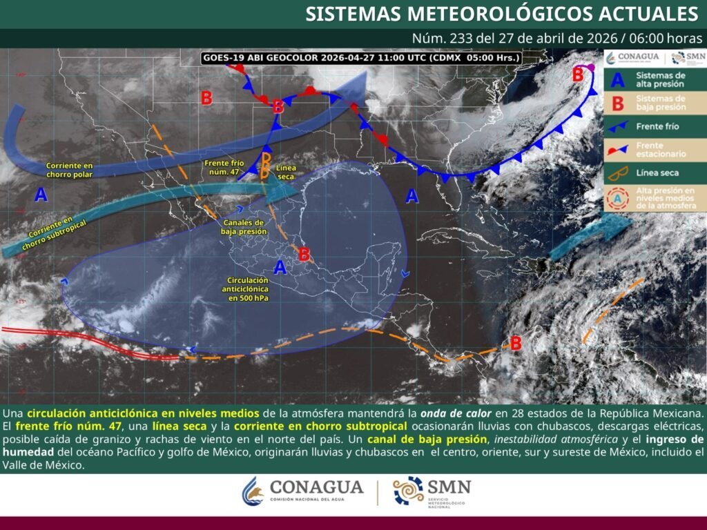 Ola de calor y lluvias con tormentas eléctricas azotarán Oaxaca este lunes