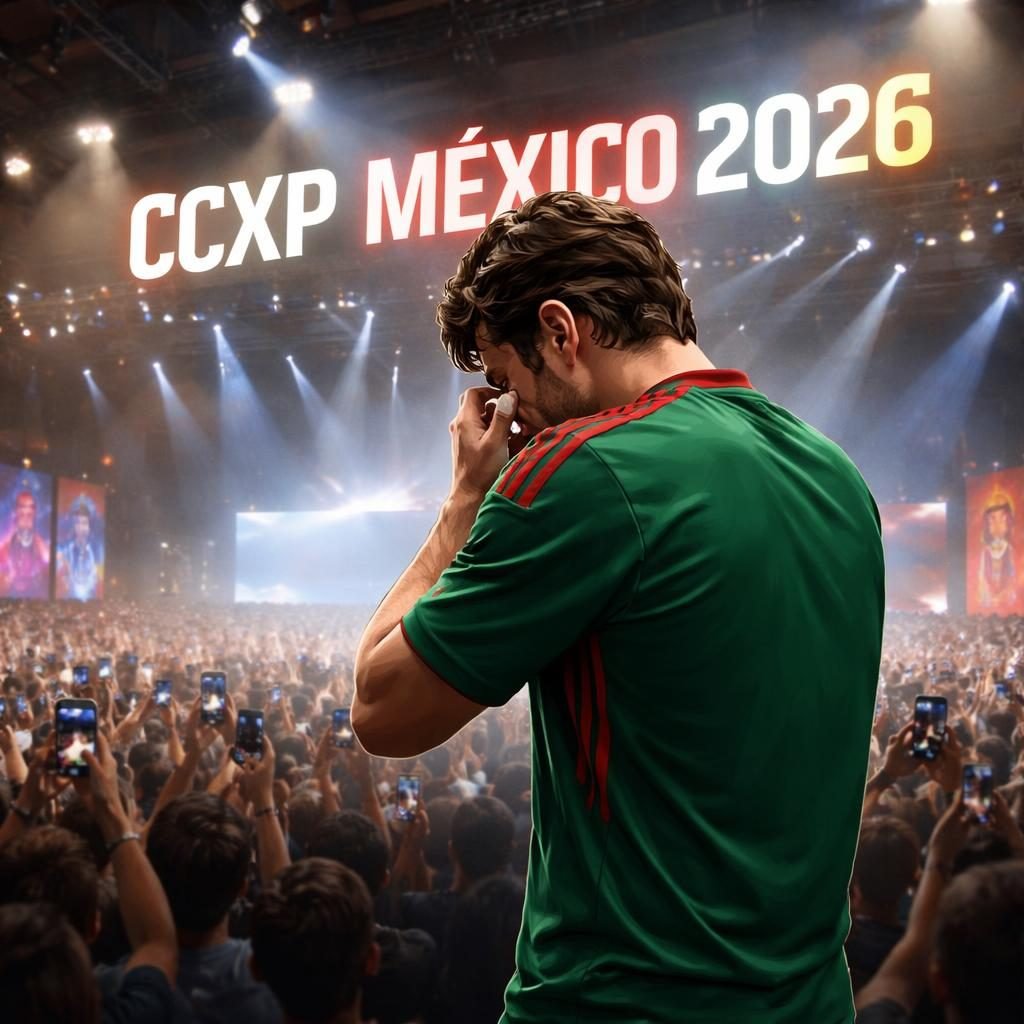 Pedro pascal llora en ccxp méxico 2026 con playera de la selección mexicana