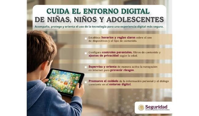 SSPC emite recomendaciones para proteger a menores en entornos digitales