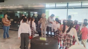 Estudiantes de San Luis Potosí conocen el legado huasteco en el Museo Tamuantzán