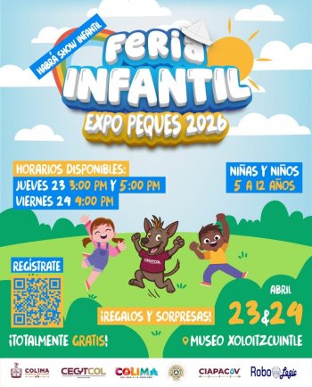 Expo Peques 2026: Feria infantil de ciencia y tecnología en Colima