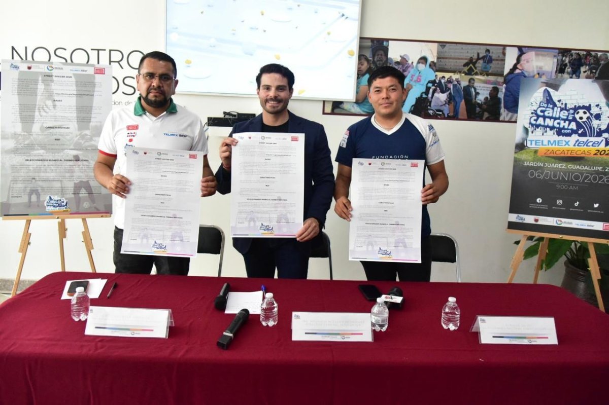 Gobierno de Zacatecas y Fundación Telmex-Telcel lanzan torneo Street Soccer para jóvenes