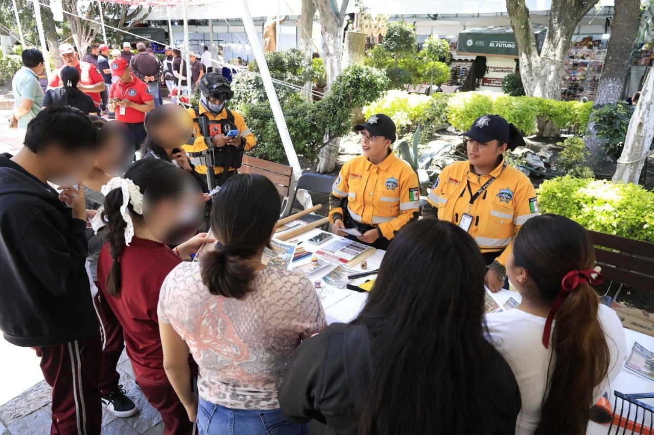 Jornada de atención ciudadana en Texmelucan promueve seguridad y descarga de app 9-1-1