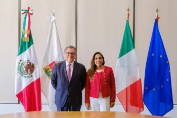 Mara Lezama busca con Italia impulsar el turismo y la conectividad aérea en Cancún