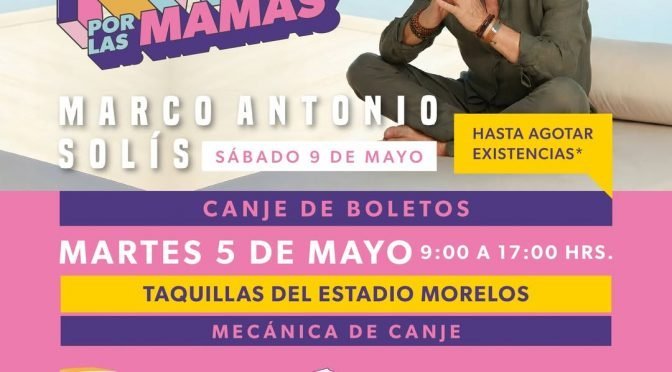 Canje de boletos para concierto de Marco Antonio Solís en Morelia: pañales por entrada