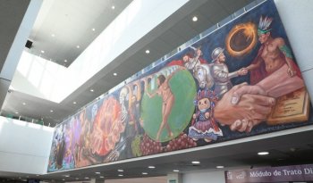 IMSS y gobierno de Querétaro inauguran mural "Pulso" en Hospital General Regional No. 2