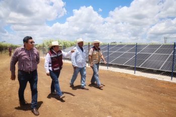 Inauguran sistema de riego “Pozo 9” en Ejido Pucté para fortalecer productividad agrícola en Quintana Roo