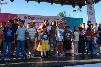 Mara Lezama y Verónica Lezama celebran a más de 5 mil niños en festival por el Día de la Niña y el Niño en Chetumal