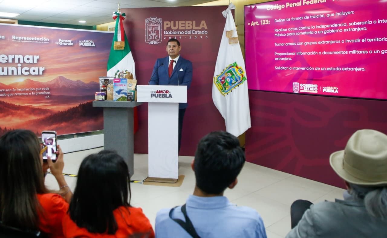 Gobernador de Puebla respalda a Sheinbaum y defiende la soberanía nacional ante EU