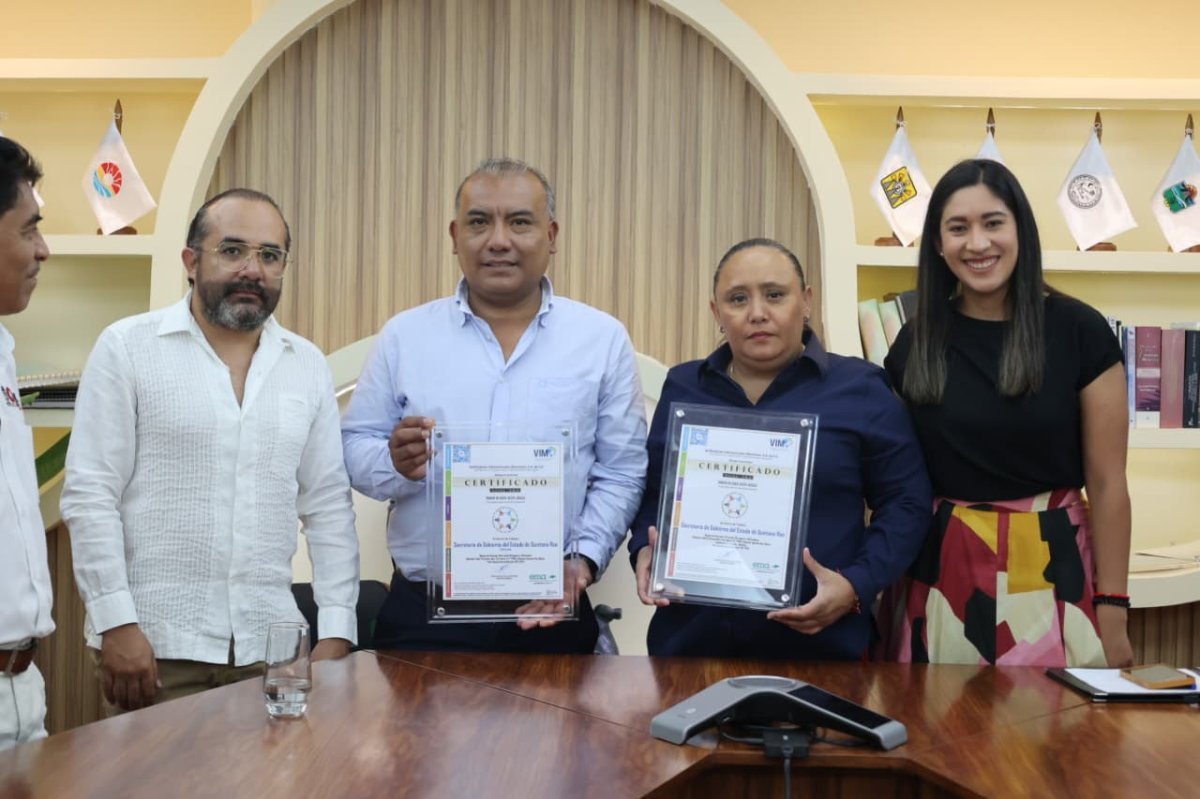 Secretaría de Gobierno de Quintana Roo, única del país con Certificación Oro en Igualdad Laboral