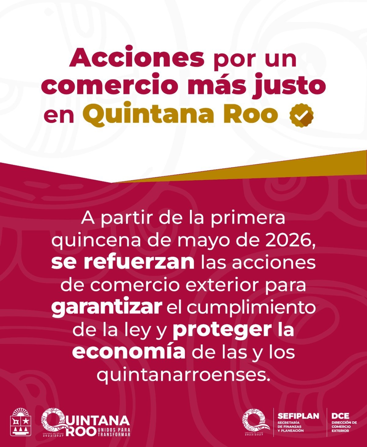 SEFIPLAN iniciará en mayo de 2026 verificaciones aduaneras para frenar comercio ilegal en Quintana Roo