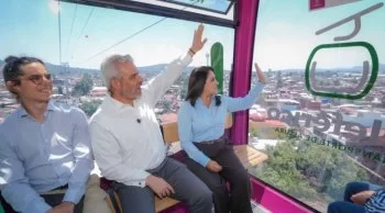Teleférico de Uruapan supera expectativas: 22 mil pasajeros diarios en su primera semana