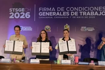 Maru Campos anuncia aumento salarial del 6% para sindicalizados del STSGE por tercer año consecutivo