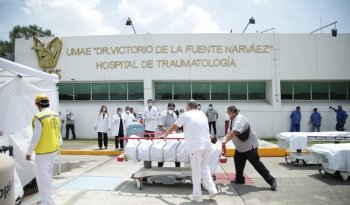 IMSS y alcaldía GAM realizan macrosimulacro por emergencia química en Magdalena de las Salinas
